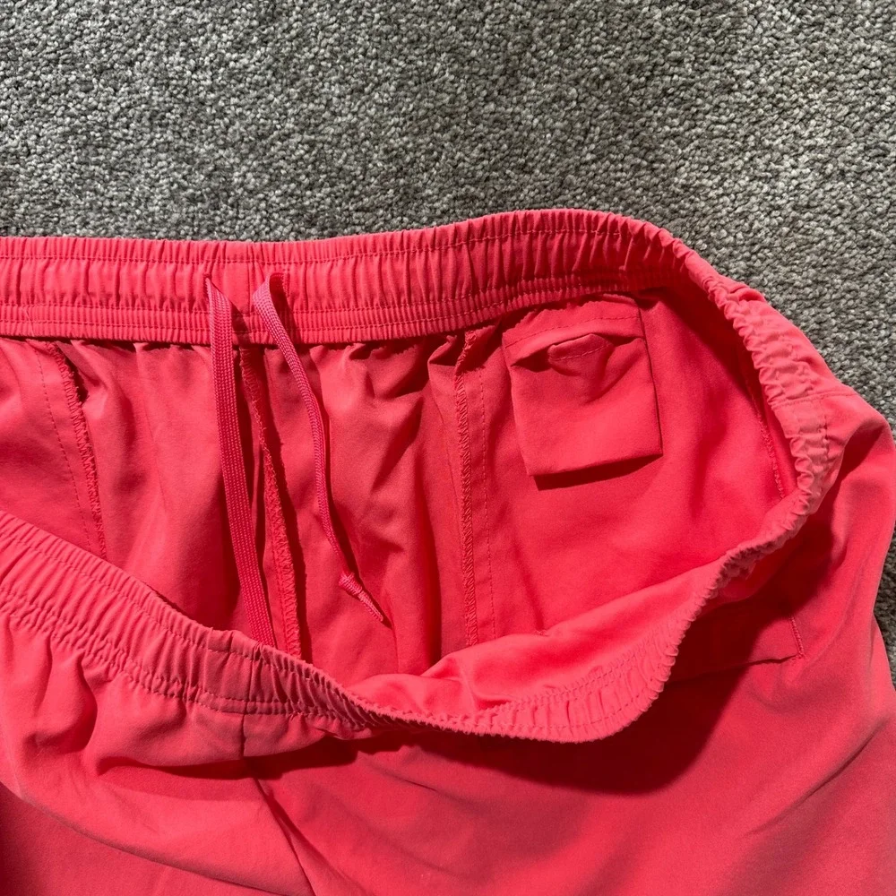Nike Womens XL Pink Athletic Running Shorts Elastic Drawstring Waist Sporty Gym